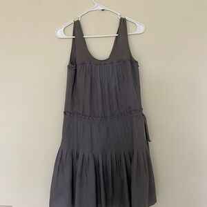 Pleated Gray Dress